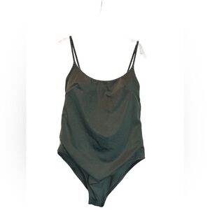H&M Olive color one piece swimsuit